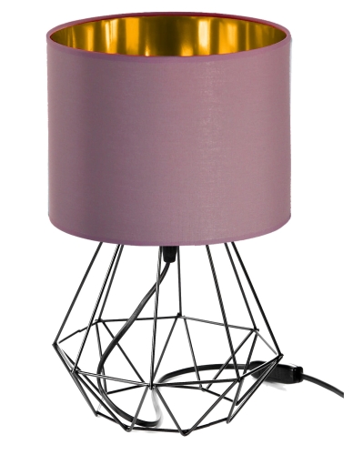 lampka-nocna-diament-brudny-roz-zloty-srodek-e27