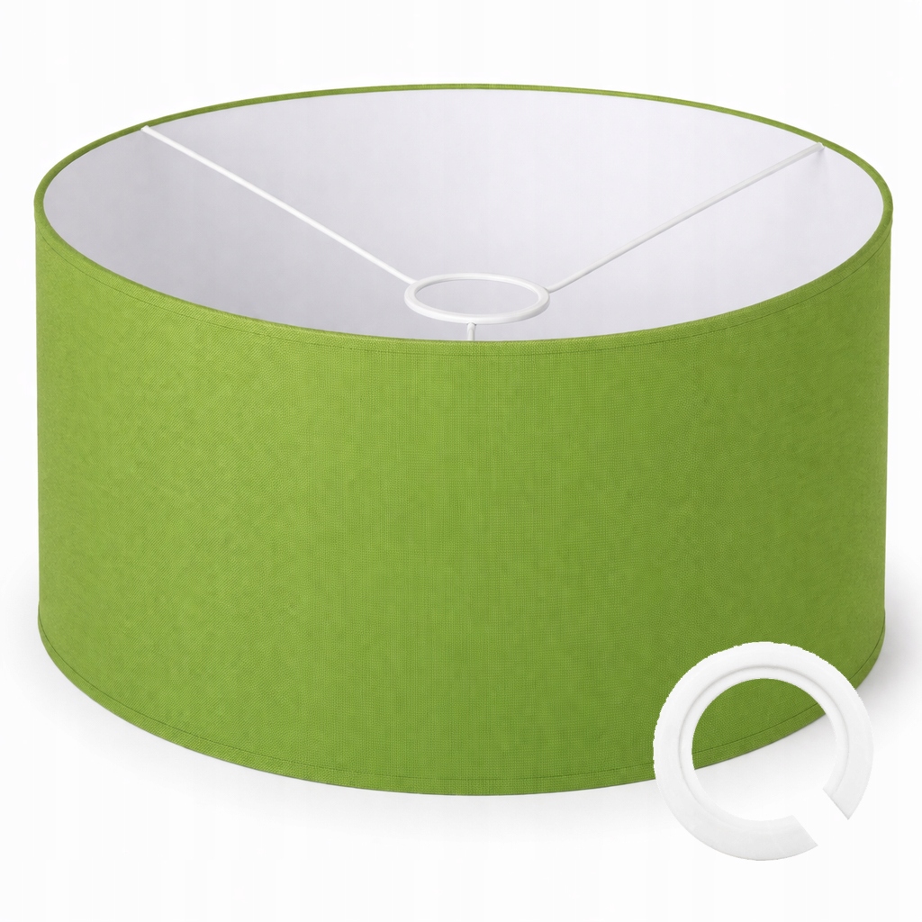 ABAŻUR DO LAMP WISZĄCYCH STOJĄCYCH 35 x 20cm WALEC E27 E14 LIMONKA ZIELEŃ