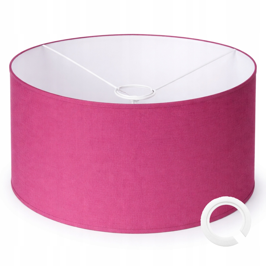 ABAŻUR DO LAMP WISZĄCYCH STOJĄCYCH 35 x 20cm WALEC E27 RÓŻ FUKSJA MAGENTA