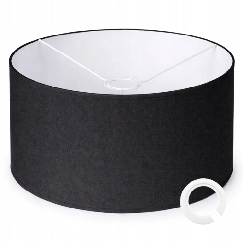 ABAŻUR DO LAMP WISZĄCYCH STOJĄCYCH 35 x 20cm WALEC E27 CZARNY