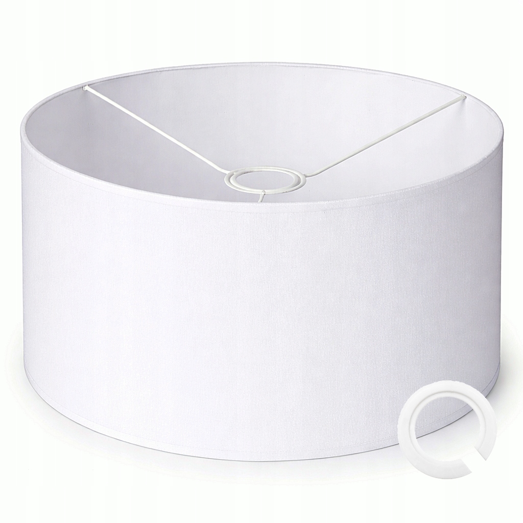 ABAŻUR DO LAMP WISZĄCYCH STOJĄCYCH 35 x 20cm WALEC E27 BIAŁY