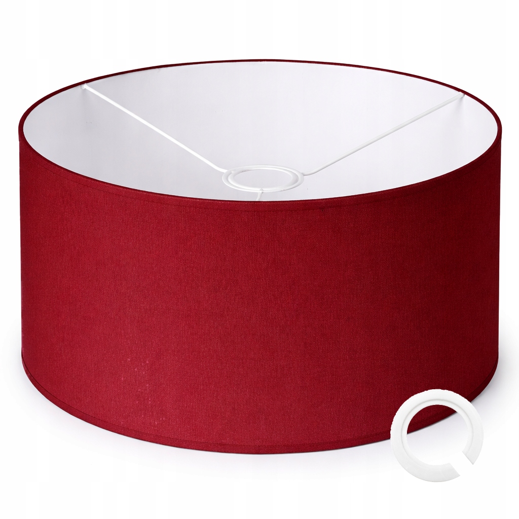 ABAŻUR DO LAMP WISZĄCYCH STOJĄCYCH 35 x 20cm WALEC E27 BORDOWY WIŚNIOWY