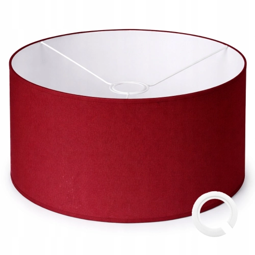 ABAŻUR DO LAMP WISZĄCYCH STOJĄCYCH 35 x 20cm WALEC E27 BORDOWY WIŚNIOWY