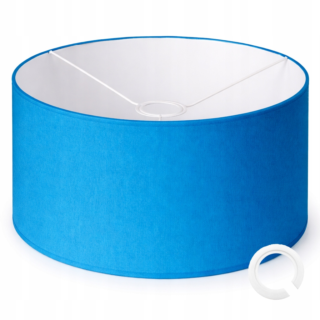 ABAŻUR DO LAMP WISZĄCYCH STOJĄCYCH 35 x 20cm WALEC E27 NIEBIESKI