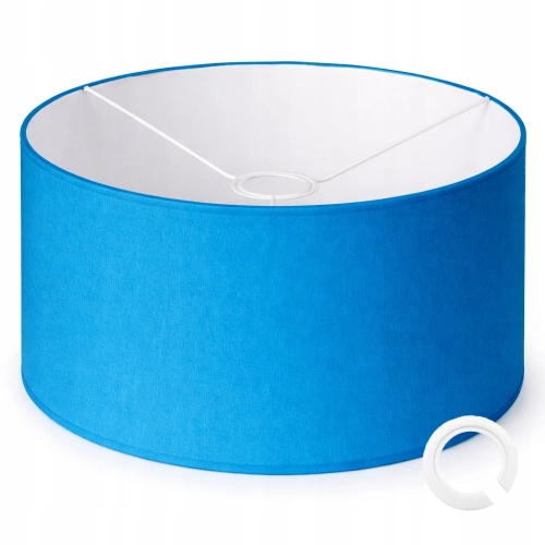 ABAŻUR DO LAMP WISZĄCYCH STOJĄCYCH 35 x 20cm WALEC E27 NIEBIESKI