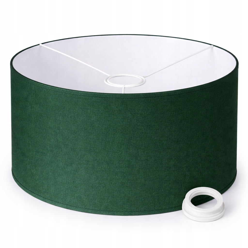 ABAŻUR DO LAMP WISZĄCYCH STOJĄCYCH 35 x 20cm WALEC E27 E14 BUTELKOWA ZIELEŃ