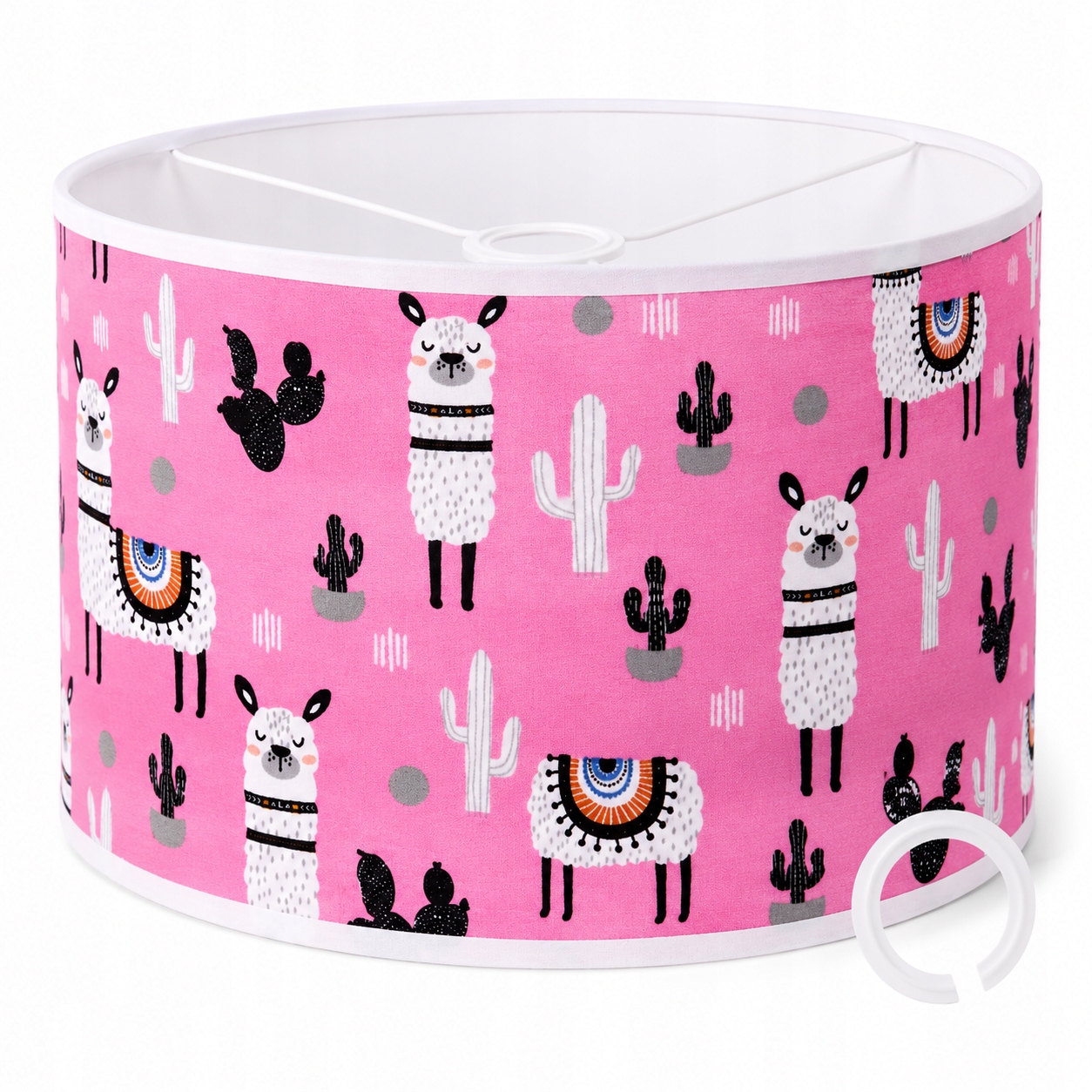 ABAŻUR Z MATERIAŁU DO LAMP WISZĄCYCH 35x20cm WALEC E27 E14 ALPAKA LAMA