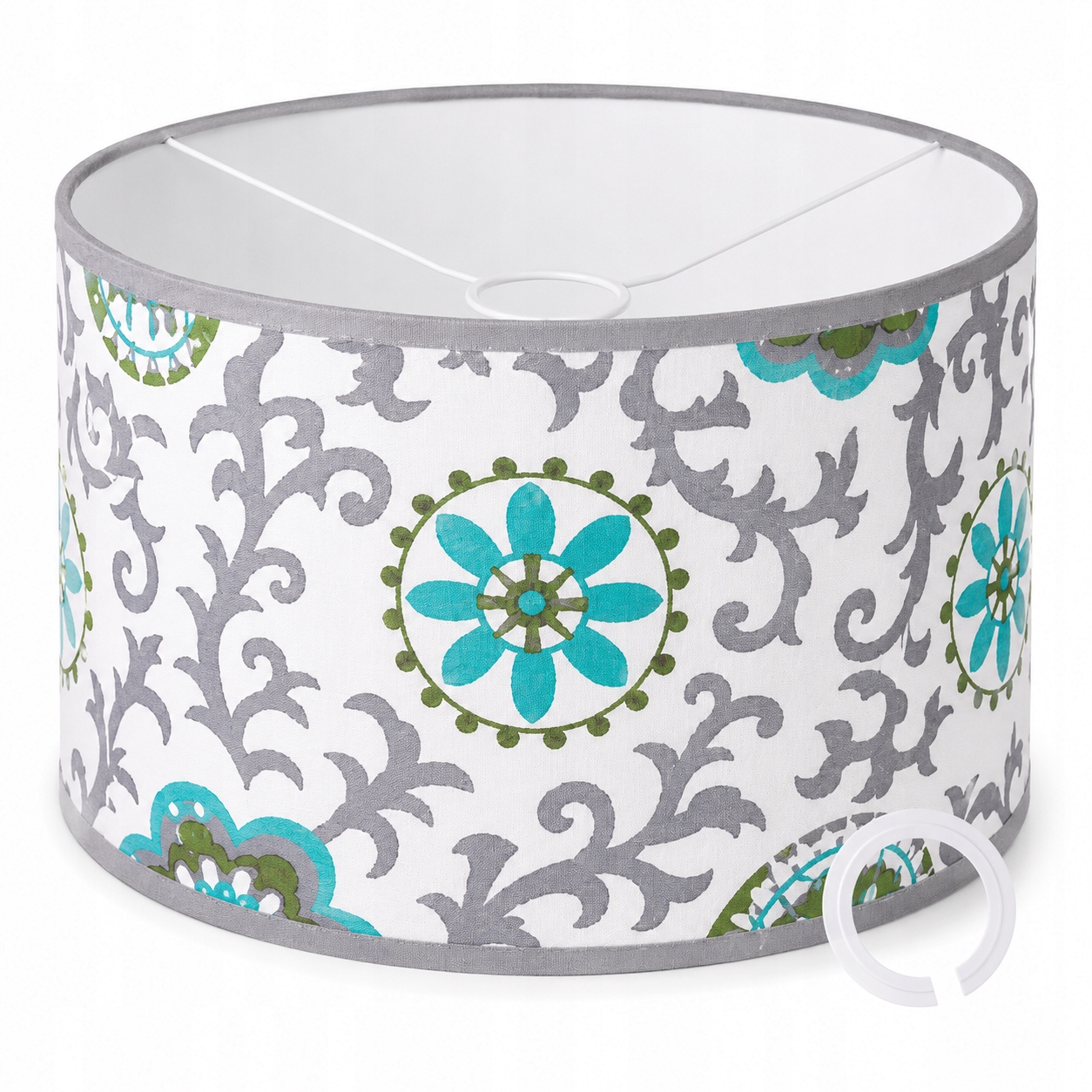 KLOSZ ABAŻUR Z MATERIAŁU DO LAMP WISZĄCYCH 35 x 20cm WALEC E27 E14 MAROKO