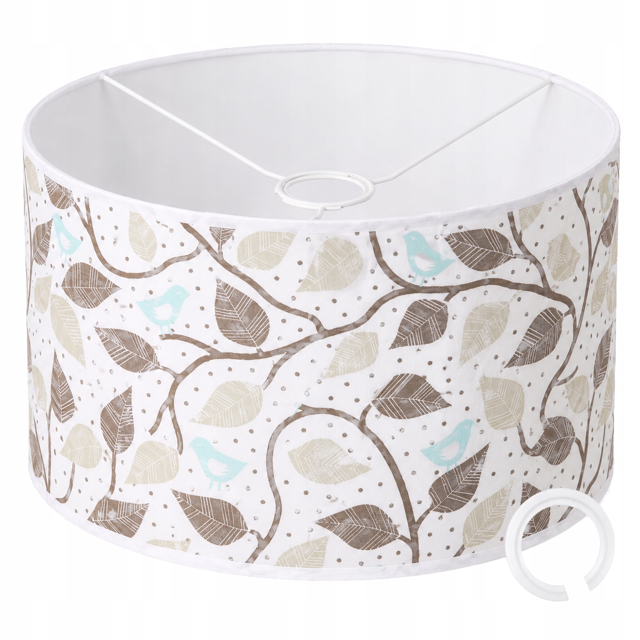 ABAŻUR Z MATERIAŁU DO LAMP WISZĄCYCH 35 x 20cm WALEC E27 E14 BOHO JAPANDI