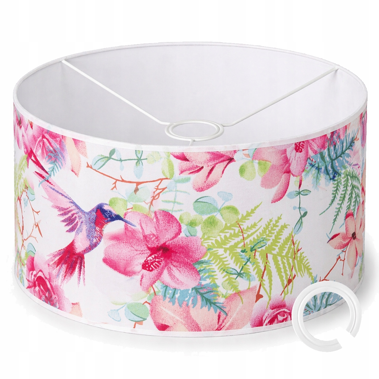 KLOSZ ABAŻUR Z MATERIAŁU DO LAMP WISZĄCYCH 35 x 20cm WALEC E27 E14 KOLIBER