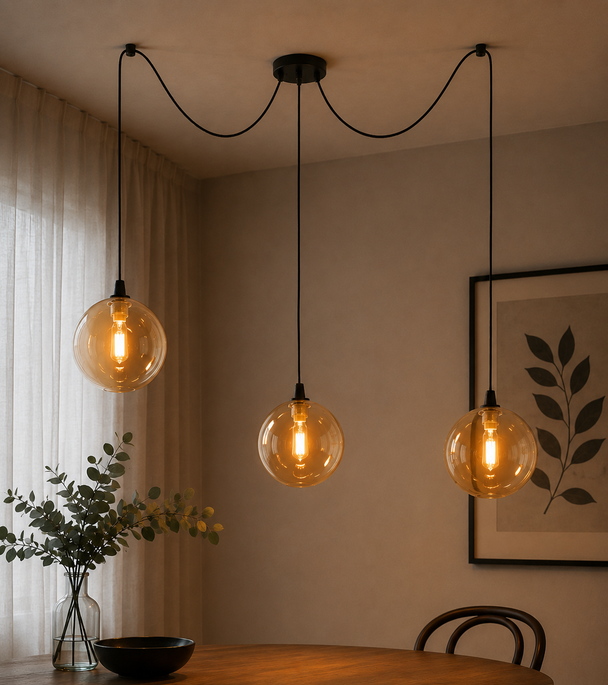 SZKLANA LAMPA SPIDER PAJĄK KOLORY DO WYBORU LED G9 SKYLIGHTING