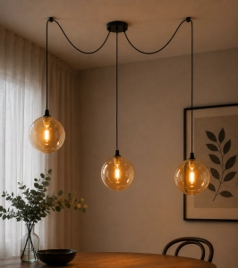 SZKLANA LAMPA SPIDER PAJĄK KOLORY DO WYBORU LED G9 SKYLIGHTING