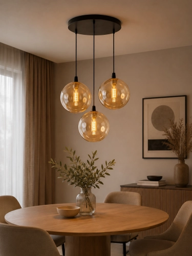 ELEGANCKA LAMPA WISZĄCA SUFITOWA SZKLANE KLOSZE LED G9 
