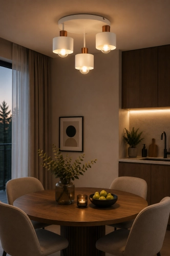 NOWOCZESNA LAMPA SUFITOWA PLAFON METALOWY ATLANTA  EDISON LOFT 3xE27