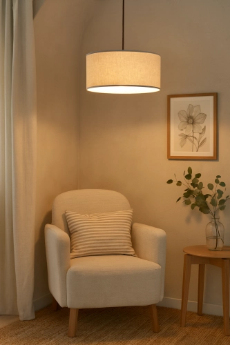 LAMPA WISZĄCA SUFITOWA ŻYRANDOL PLAFON ABAŻUR 30cm